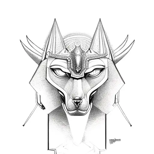 Anubis tattoo design idea