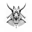 Anubis tattoo design idea