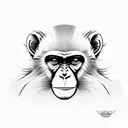 Monkey tattoo design idea