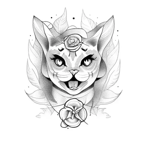 pinup tattoo design idea