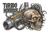 nitrous bottle turbo tattoo design idea