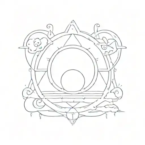 melanie martinez portals inspired tattoo design idea