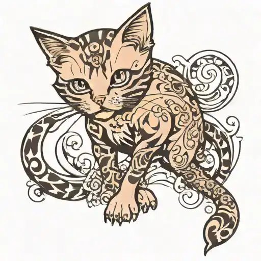 pussy tattoo design idea