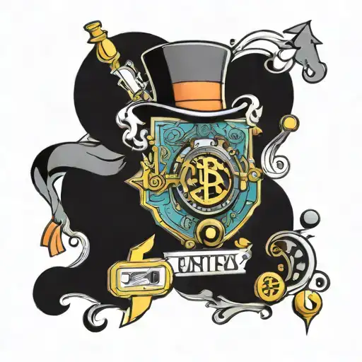 cryptocurrency monopoly  tattoo design idea