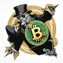 cryptocurrency monopoly  tattoo design idea