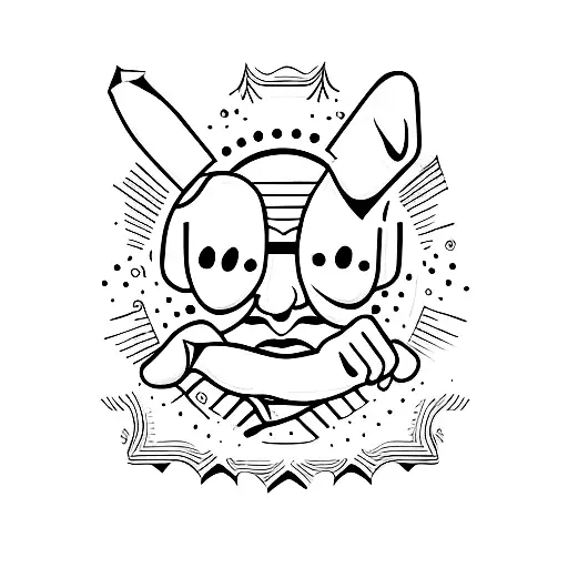 Thumbs up tattoo design idea