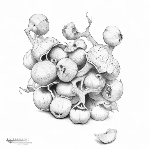 hazelnuts tattoo design idea