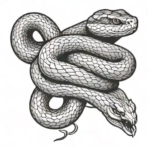 snake eating itself  tattoo design idea