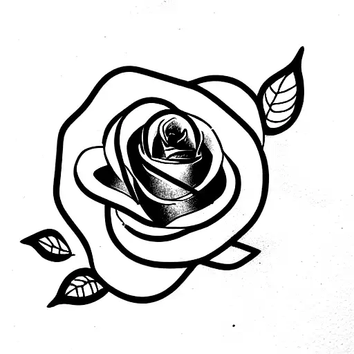 Snake and rose tattoo design idea