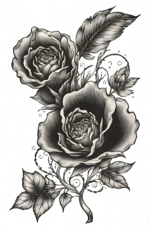 earthy vintage ethereal tattoo design idea