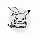 Pikachu tattoo design idea