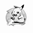 Pikachu tattoo design idea