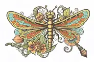 Dragonfly tattoo design idea