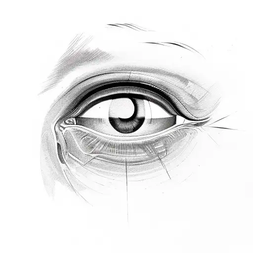 egyptian eye  tattoo design idea