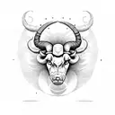 combine aries, taurus and virgo tattoo design idea