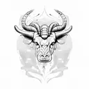 combine aries, taurus and virgo tattoo design idea
