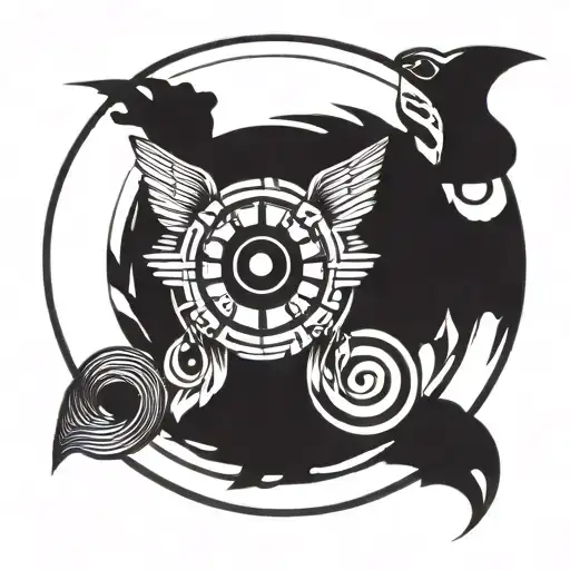 James Bond circle tattoo tattoo design idea