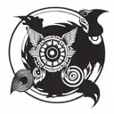 James Bond circle tattoo tattoo design idea