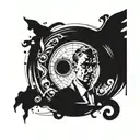 James Bond circle tattoo tattoo design idea