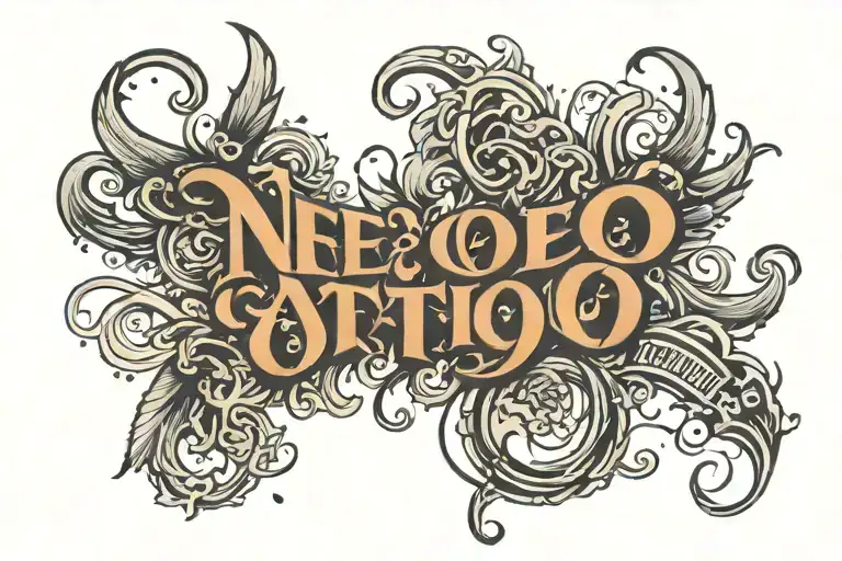 text written tattoo design idea