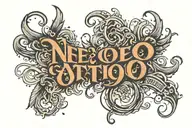 text written tattoo design idea