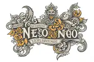 text written tattoo design idea