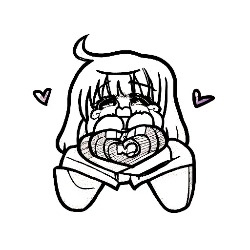 Crying Heart tattoo design idea