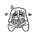 Crying Heart tattoo design idea