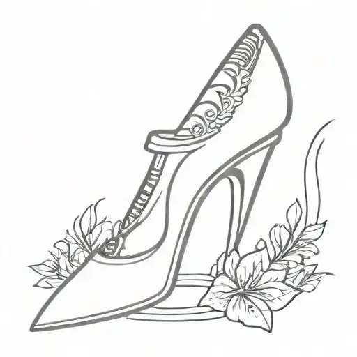 stiletto razor in neo-traditional style tattoo design idea