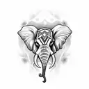 elephant skull mandala gothic style tattoo tattoo design idea