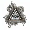 Hidden bdsm symbol combined tattoo design idea