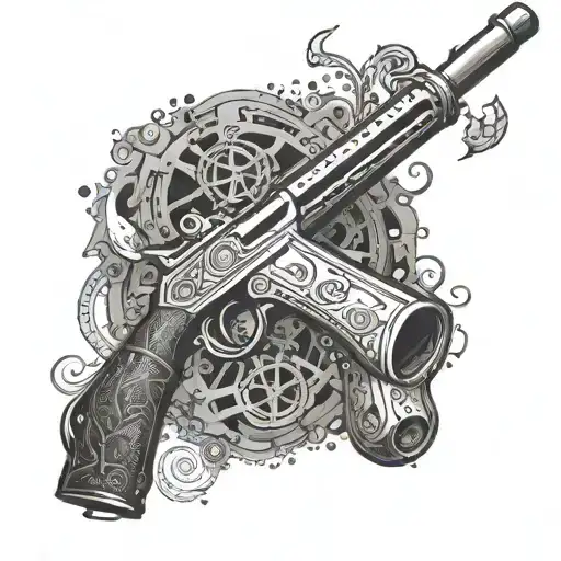 3,737+ Rifle Tattoos in 2026 - BlackInk AI