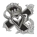mens claddagh ring tattoo design idea