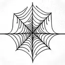Spider Web tattoo design idea