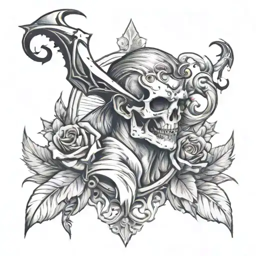 sinners like me tattoo design idea