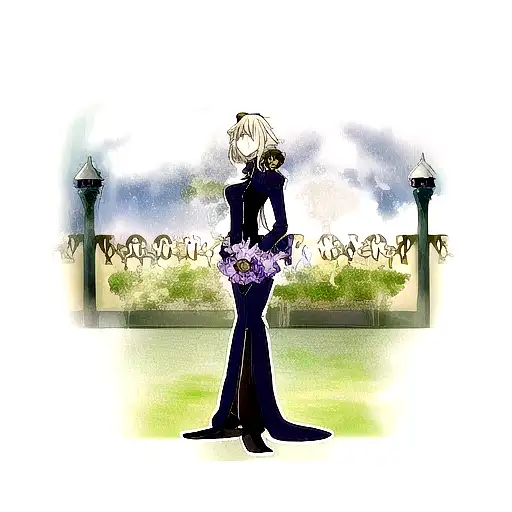 violet evergarden tattoo design idea
