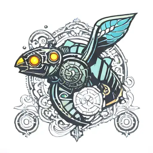 bioshock art deco tattoo design idea