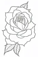 rose burning tattoo design idea