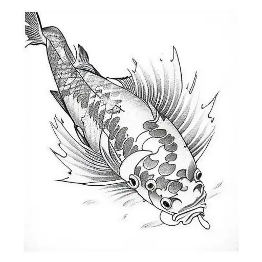 Koi Fish tattoo design idea