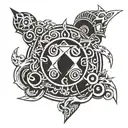 Naruto seals tattoo design idea