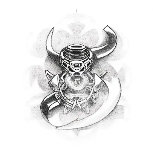 wrench, turbo, hockey, sports bike tattoo design idea