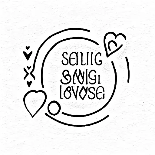 healing and Self love  tattoo design idea