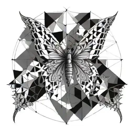 butterfly metamorphosis mandala tattoo design idea