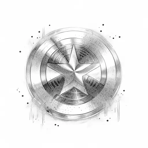 Captain America tattoo design idea