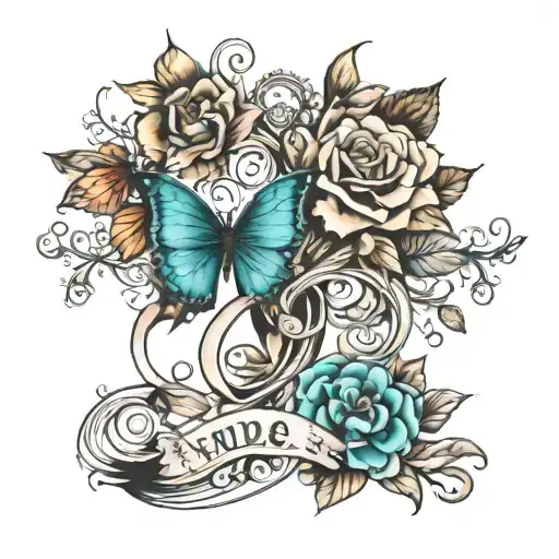 two names incorporated Anna Donna lee wilson tattoo design idea