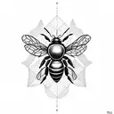 Bee and ant tattoo design idea