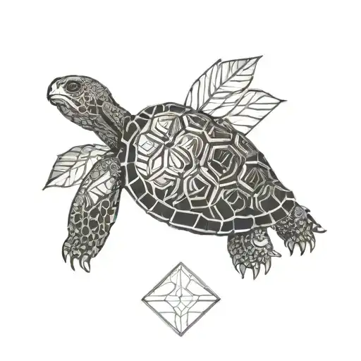 ohana tortoise inside symbolizing tattoo design idea
