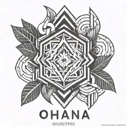ohana tattoo design idea