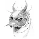 mc fries tattoo design idea