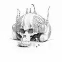 mc fries tattoo design idea